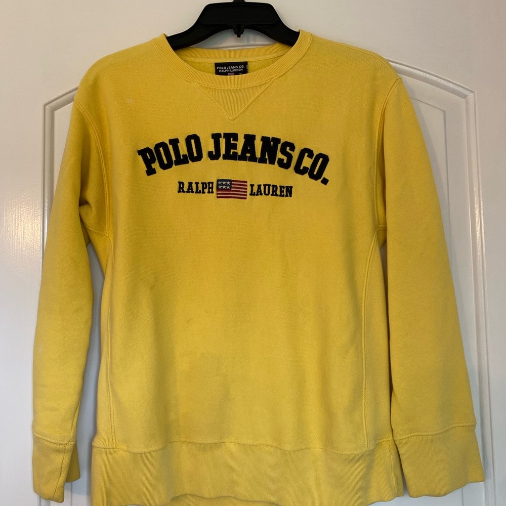 Polo by Ralph Lauren Yellow Crew Neck Sweater